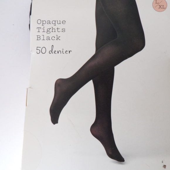 a new day Accessories - A New Day Opaque Tights Black Size L XL WA1229 a new day Accessories - A New Day Opaque Tights Black Size L XL WA1229